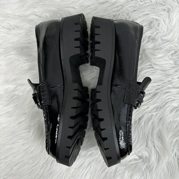 Nine West‎ Women’s Black Garren Link Accent Lug Sole Casual Loafers US 9.5 - Picture 6 of 16